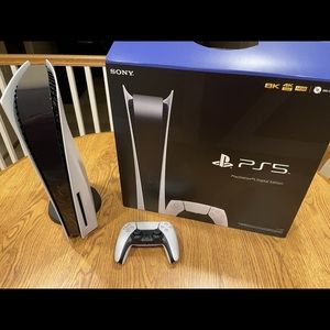 Ps5 for sale used looks and works brand new. Comes with PlayStation plus account